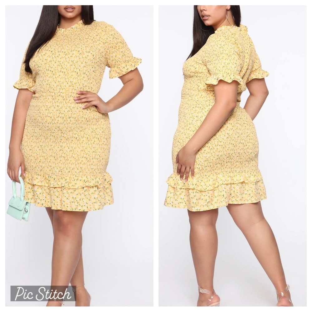 Fashion Nova meet on melrose smocked mini dress
